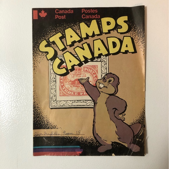 VTG 70s Stamps Canada Post Magazine Kid Publication Beaver Phil Ately Philately - Picture 1 of 10
